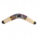 Australian Treasures boomerang 30cm (11.8'')  Lizardpainting wood