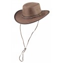 Henbury leather hat
