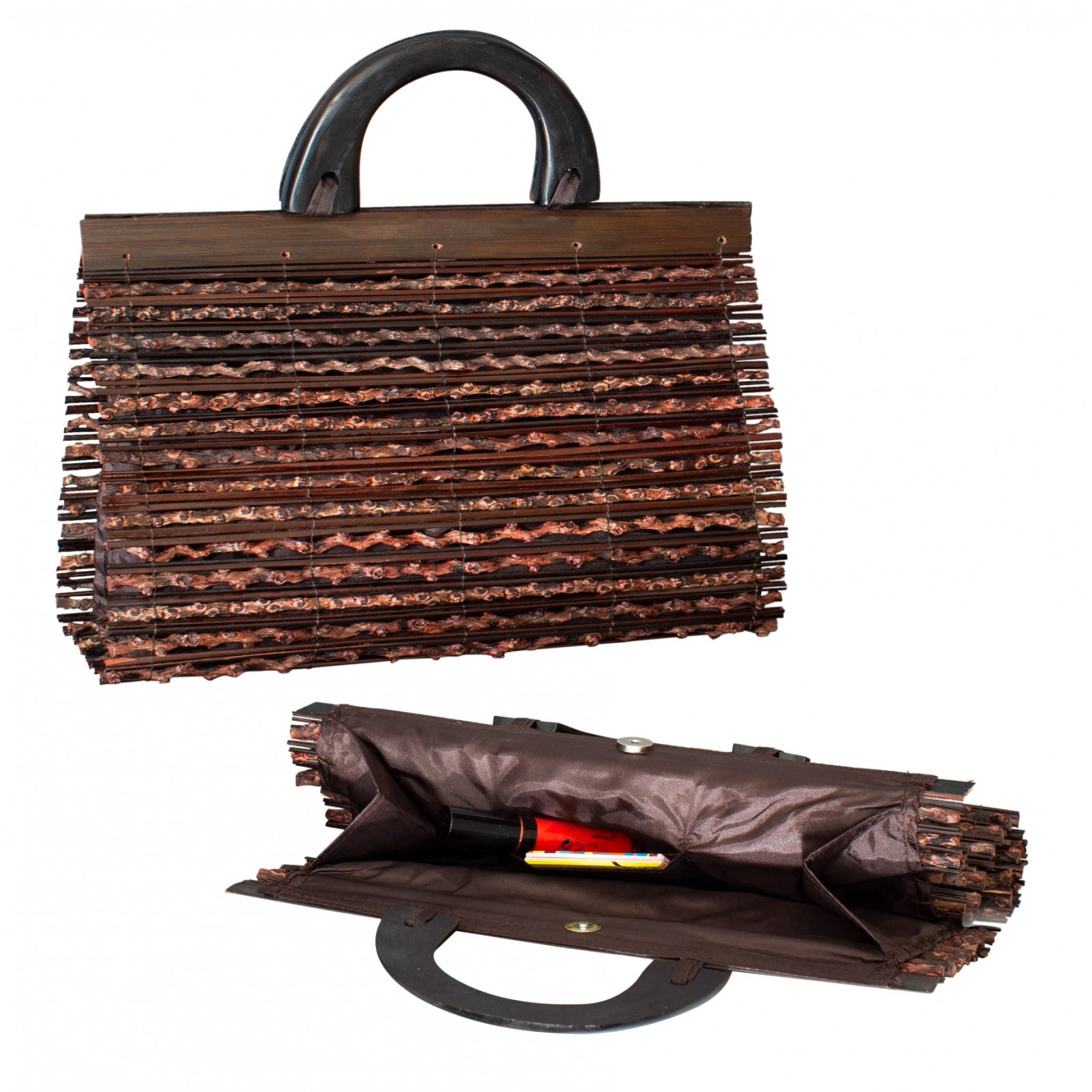 Wooden bamboo bag sales